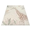 the carpet Jungle Kids - Alfombra para habitación Infantil, Alfombra Infantil, Efecto 3D, Fácil de cuidar, Resistente, Jirafa, 140 x 200 cm #2