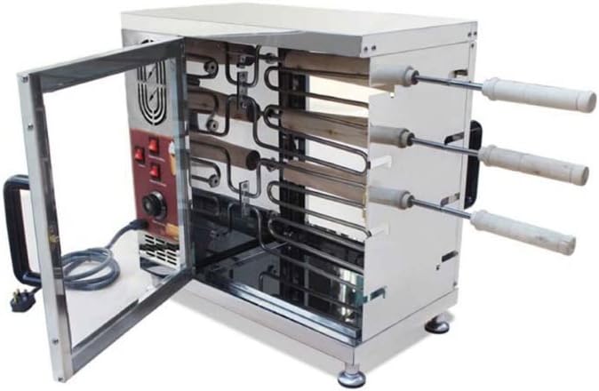 Chimney cake oven machine,Bread barbeque machine/chimney Waffle maker Hungarian bread roll machine 3000w (110V/60HZ, 16 pcs baking roll)