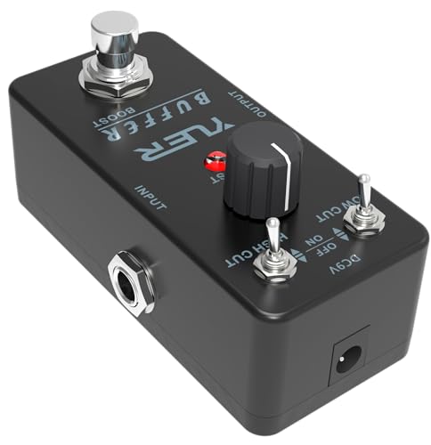 BUFFER BOOST, Guitar Effects Pedal, Mini Single Type, True Bypass, DC 9V, for Electric Guitar and Bass - Thumbnail 3