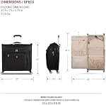 SwissGear 7895 Sac de vêtements en rouleau de qualité supérieure, noir, épingle à main Edition, 7895 Sac de vêtements roulants haut de gamme
