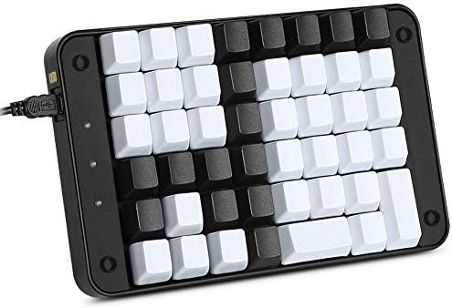 Koolertron Single-Handed Programmable Mechanical Keyboard with OEM Gateron Red Switch,All 46 Programmable Keys Tools Keypad,8 Macro Keys,PBT Keycap.[SMKD72-B]