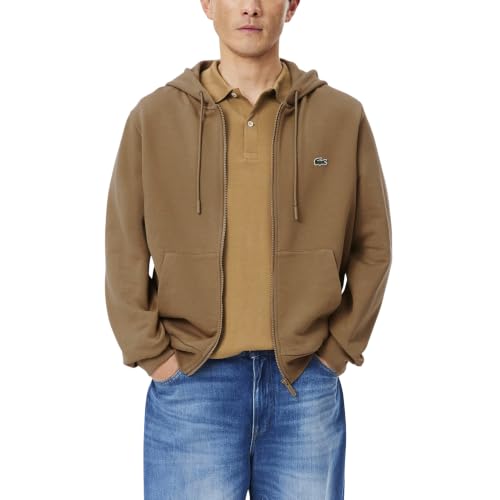 Image of Lacoste Men's Classic Fit Zipped Fleece Sweatshirt