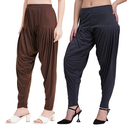 Image of Buy That Trendz Womens Patiala Pants Cotton Viscose Patiyala Salwar Harem Bottoms Pants