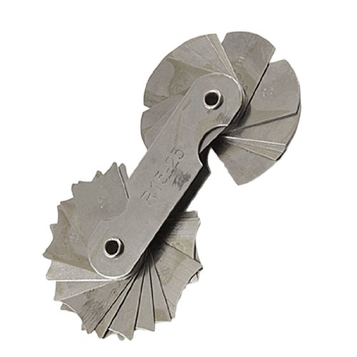 Aexit Concave Convex Measuring Tools Double Ends 32 Leaves R15-25mm Radius Gauge Measure Tool Model:22as371qo747