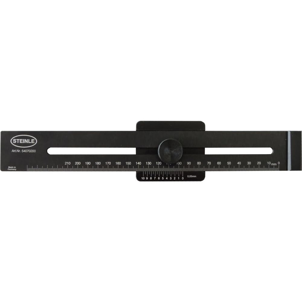 Trusquin 200 mm STEINLE 5407 ALU outil anti-erreur pour tracé parallèle bois