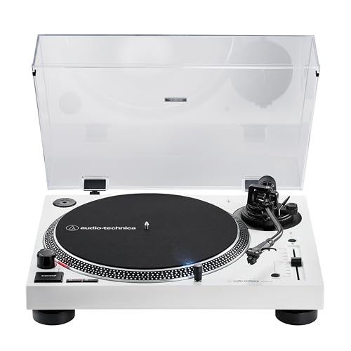 Image of Audio-Technica AT-LP120XBT-USB-WH Wireless Direct-Drive Turntable (Analog, Wireless & USB), Fully Manual, 3 Speed, Convert Vinyl to Digital, Built-in Pre-Amp, White