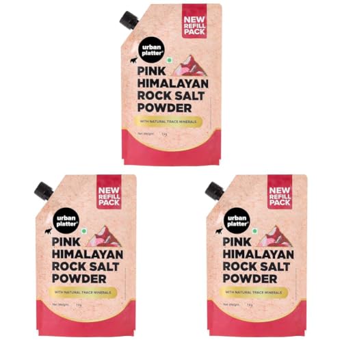 Image of Urban Platter Pink Himalayan Rock Salt Powder, 1Kg (Pack of 3)