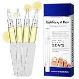 Nagelpilzstift, 4er-Pack Zehennagelpilz-Behandlungsstift, Nagelreparaturstift mit natürlichen Pflanzenextrakten für beschädigte, gebrochene und verdickte Zehennägel