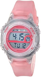 Armitron Sport Women's 45/7088TPK Digital Chronograph Translucent Light Pink Resin Strap Watch