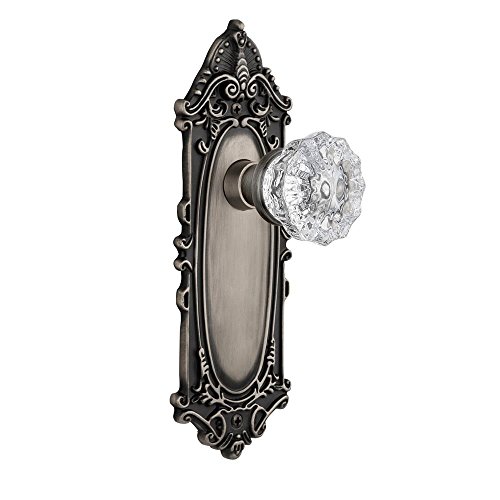 Nostalgic Warehouse Victorian Plate & Interior Crystal Door Knob