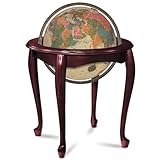 Replogle Globes Illuminated Queen Anne Globe, Large, Off-White