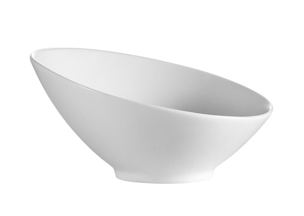 CAC - Ensaladera (porcelana), color blanco 8-Inch 20-Ounce Blanco hueso.