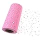 LumeiyTüll Roll Glitter Pailletten Spule Tutu Hochzeit Weihnachtsfeier Geburtstag Dekoration Geschenk Bastelbedarf (Rosa)