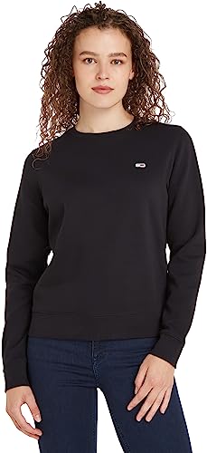 Pull Tommy Jeans femme col ras-du-cou chandail en tricot manches longues
