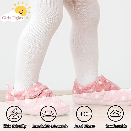 Baby Girls Tights, Leggings Stockings for Newborn Toddler Girls(0-24 Months),3 Pack Infant Knit Cotton Pantyhose4