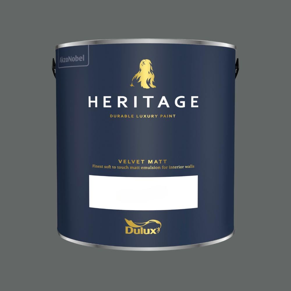 Dulux Heritage - Walls and Ceilings Paint - Forest Grey - Velvet Matt - 2.5L