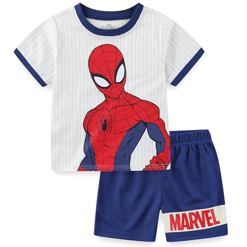 Image of Marvel Spider-Man Boys Short Sleeve T-Shirt and Shorts Set for Toddler and Big Kids