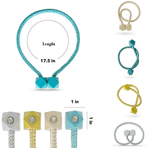 Clips para cortinas magnéticos OUdini con imán potente para telas opacas 3