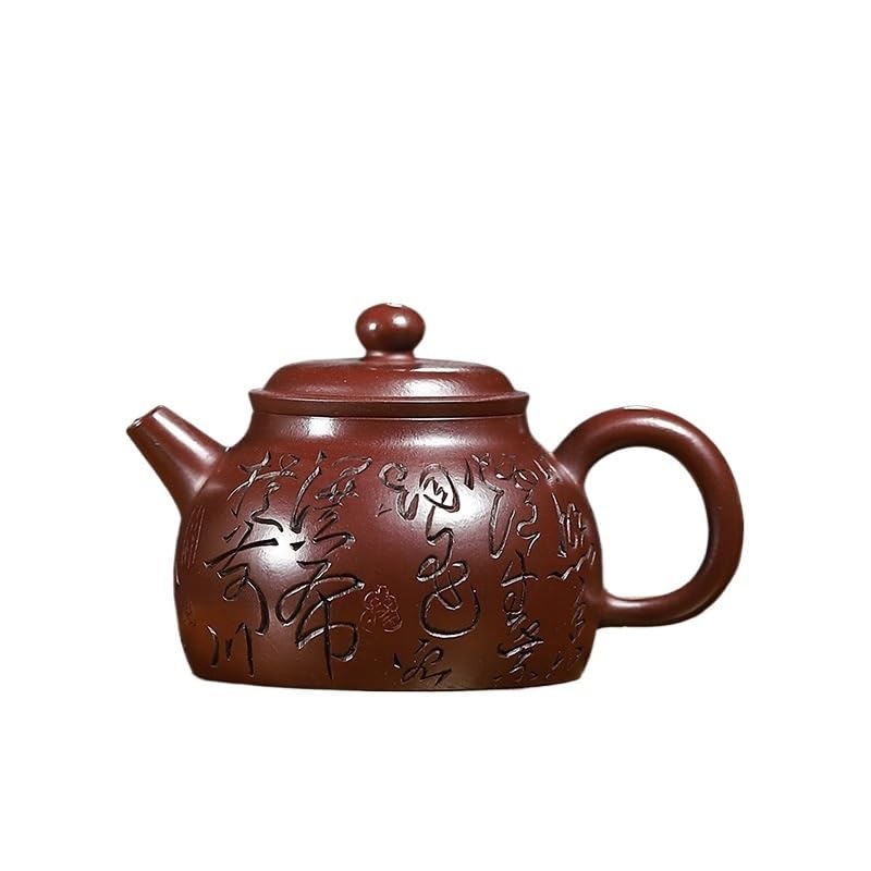 Dzbanek do herbaty ziołowej 120 ml, chiński czajniczek, fioletowy czajniczek, surowa ruda, fioletowy czajnik Zhu Mud, zestaw do parzenia herbaty Zisha, herbata liściasta