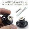 Joyangy 10Pack Ceramic Cabinet Knobs, 1.26Inch/32mm Black Round Drawer Dresser Knob Pulls Handle with Screws for Kitchen Cupboards, Wardrobes, Children's Rooms, Bedroom Furniture & Office Desks #3