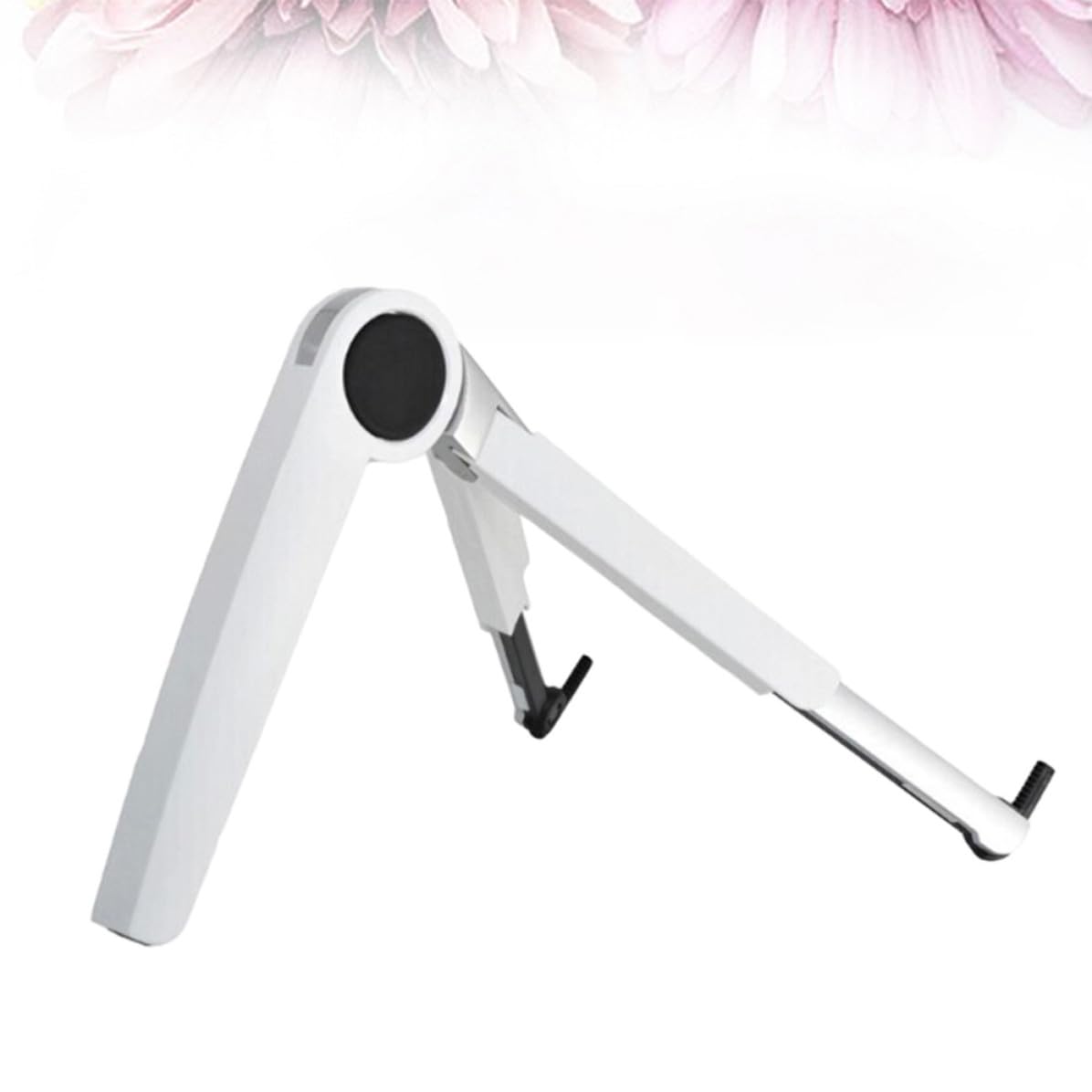 VICASKY Soporte Plegable Portátil Triángulo para Computadora Portátil, y Soporte para Tableta, Aleación de Aluminio, Ángulo Triple, Ajustable, Refrigeración, Blanco, para Jugar y Ver