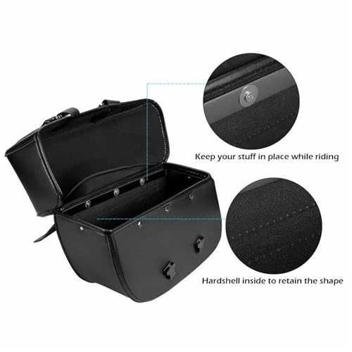 Alforja de cuero impermeable para motocicleta para Suzuki Boulevard C50t miniatura 4