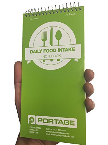 Daily Food Intake Journal Notebook – 4” x 8” Meal Tracker/Food Diary to Log Calories, Carbs, Fat Perfect for KETO – 140 Pages (3 Pack) - Thumbnail 2