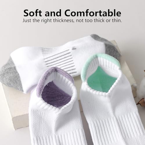Low Cut Socks for Womens Athletic Cushioned Socks Ankle Cotton Sock4