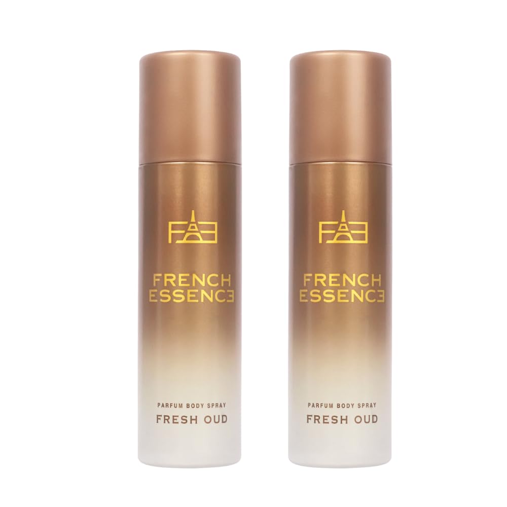 FRENCH ESSENCE Luxury Fresh Oud No Gas Deo Body Spray With Long Lasting Fragrance Deodorant Spray - For Men & Women (240 ml, Pack of 2)-picture-38
