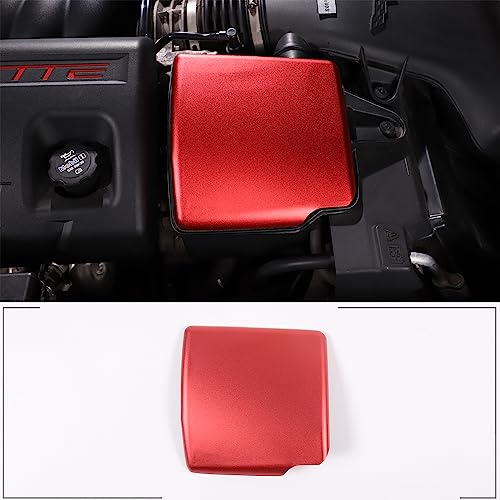 PIUGILH Engine Air Filter Heat Shield Cover Fit for Corvette C6 2005-2013, Aluminum Alloy Engine Air Intake Air Filter Heat Shield Decorative Cover Protection Cover Trim