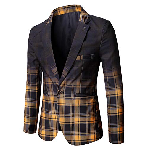 Tpingfe suit blazer jacket men's casual one button sport coat pri…