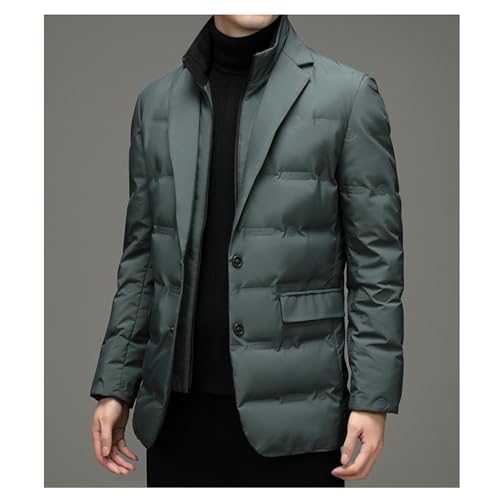 Men's cold down jacket suit jacket collar simple4