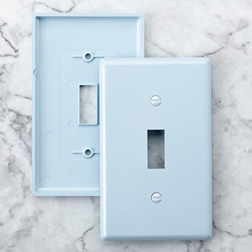 Bates- Blue Light Switch Plates, 2 Pack, Blue Light Switch Cover Plate, Blue Light Covers For Light Switch, Blue Outlet Plate Cover, Blue Light Switch Plate, Blue Light Plates Switch Covers #TOP7