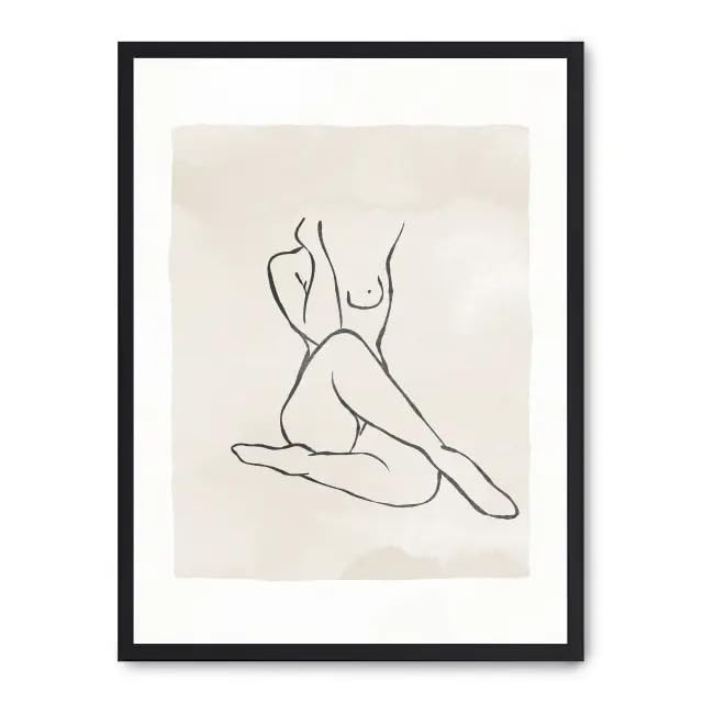 Cuadro woman line art xiii , tableau artistique aux finitions soignées