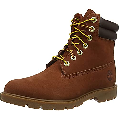 Timberland Men's 6 Inch WR Basic Fashion Boots, Rust Nubuck, 9 UK