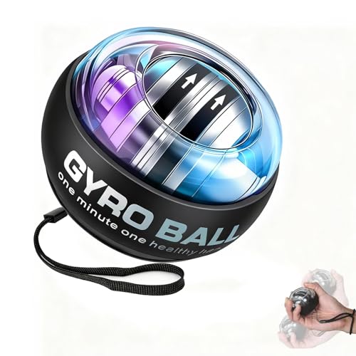 Wrist Ball Exerciser – 2026 Auto-Start Gyro Hand Trainer for Grip Strength, Finger & Arm Muscle Workout, Joint Relief & Wrist Rehabilitation