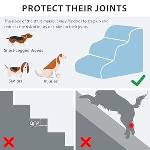   Dog-Stairs-for-High-Beds-4-Step-Dog-Steps-for-Small-Dogs-and-Cats-Foldable-Pet-Stairs-for-High-Bed-Climbing-Non-Slip-Balanced-Pet-Step-Indoor-Dark-Grey