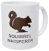 Squirrel Whisperer 11 Ounces Funny Coffee Mug By Aviento 490 Grams Ultra White AAA