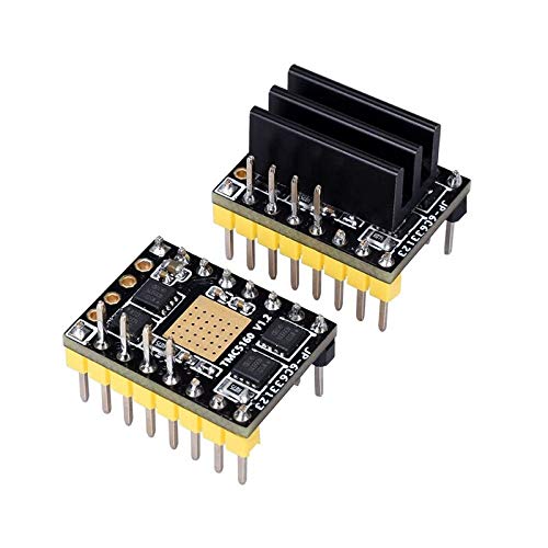 Lysee 3D Printer Parts & Accessories - TMC5160 V1.2 Stepper Motor StepStick Mute Silent Driver Support SPI with Heatsink for 3D Printer Control Board - (Color: Black)