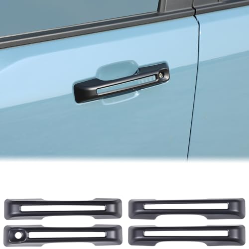 Aunginsy Exterior Door Handle Trim Cover Compatible with Ford Maverick 2022-2025 Ford Bronco Sport 2021-2025 Car Outside Door Handles Cover Scratches Protector Decorative Sticker ABS Accessories