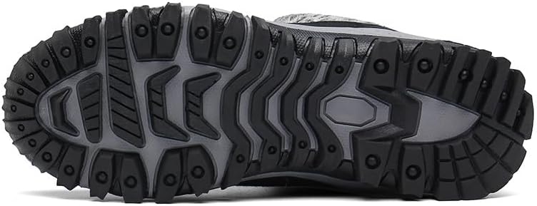 Men's Winter Mid-Calf Snow Boots, Waterproof, Warm, Fleece Lined Hiking Boots, Non-Slip Outdoor Work Hiking and Mountaineering Shoes - Image 7