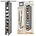 kindabigdeal 10 półek wiszący organizer na buty, uchwyt na buty do szafy - wytrzymała oddychająca tkanina szafa organizer na buty wiszące przechowywanie butów wiszące buty sorter półki stojak - 13 x 30 x 130 cm, 1 opakowanie