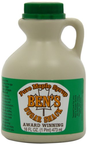 Ben's Sugar Shack, Pint of Grade A Dark Amber Pure Maple Syrup Award Winning, 16 Fl Ounce