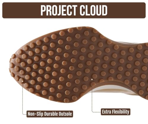 Image of Project Cloud Trendy Fashion Sneakers for Women 2026 - Memory Foam and Non-Slip Comfortable Casual Ladies Shoes for Womens Fashion Sneakers - Lightweight Lace-up Shoes (Lecco)