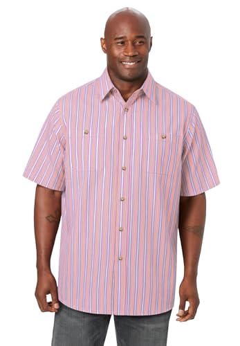 KingSize Men's Big & Tall Tall Wrinkle-Resistant Short Sleeve Button Down