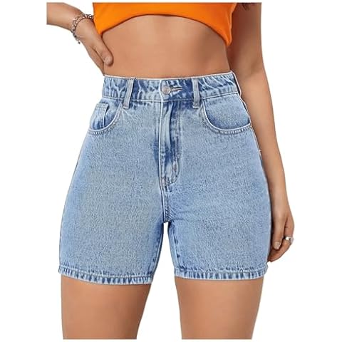 RoseSeek Women's Slim Fit Denim Shorts Cover