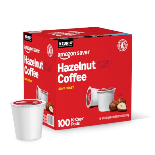 Amazon Saver Hazelnut Light Roast Coffee Pods...