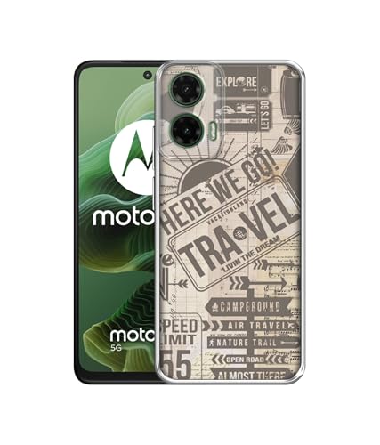 Image of Travel Design Printed Silicon Soft TPU Back Case Cover for Motorola Moto G35 5G