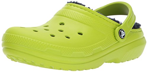 Crocs (クロックス) クラシック ラインド クロッグ 暖かくてふわふわのスリッパ US サイズ: 6 Women/4 Men カラー: グリーン