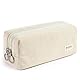 KALIDI Mäppchen Federmäppchen mit 2 Fach Mädchen Teenager Stiftetasche Stiftemappe Cord-Stoff Federtasche Pencil Case Schulmäppchen